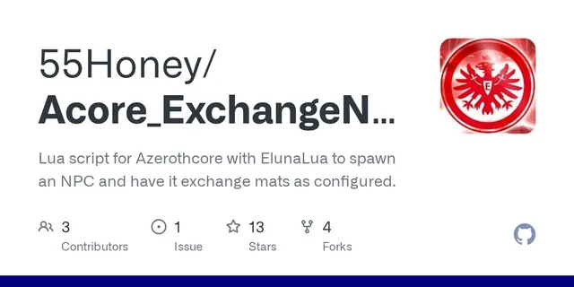 The preview image of Exchange NPC, a mod by 55Honey