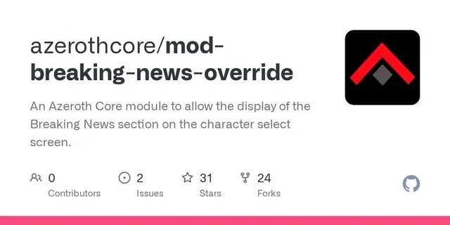 The preview image of Breaking News, a mod by Azerothcore