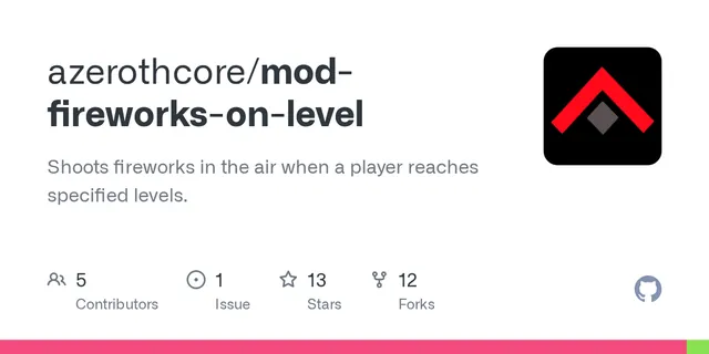 The preview image of Level-up Fireworks, a mod by Azerothcore