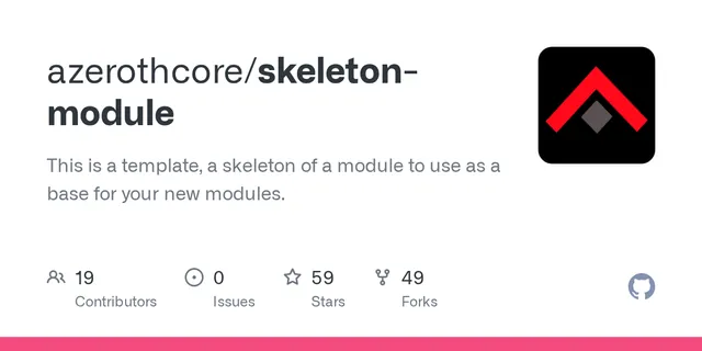 The preview image of Module template, a mod by Azerothcore