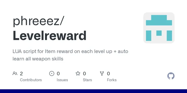 The preview image of Level Reward, a mod by Phreeez