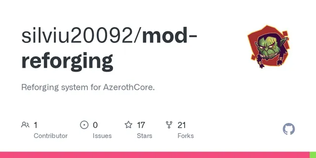 The preview image of Reforging, a mod by Silviu20092