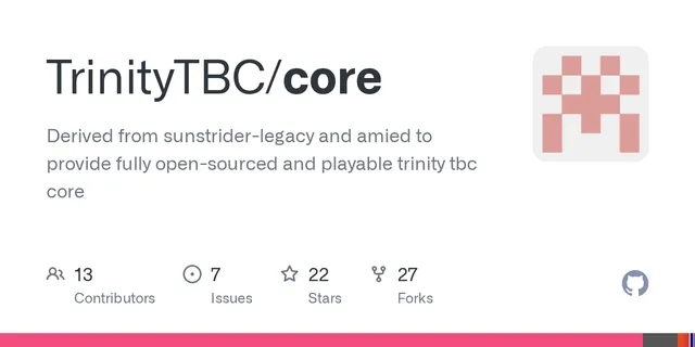 The preview image of TrinityTBC core, a mod by TrinityTBC