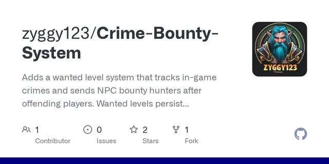 The preview image of Crime and Bounty, a game mode by Zyggy123